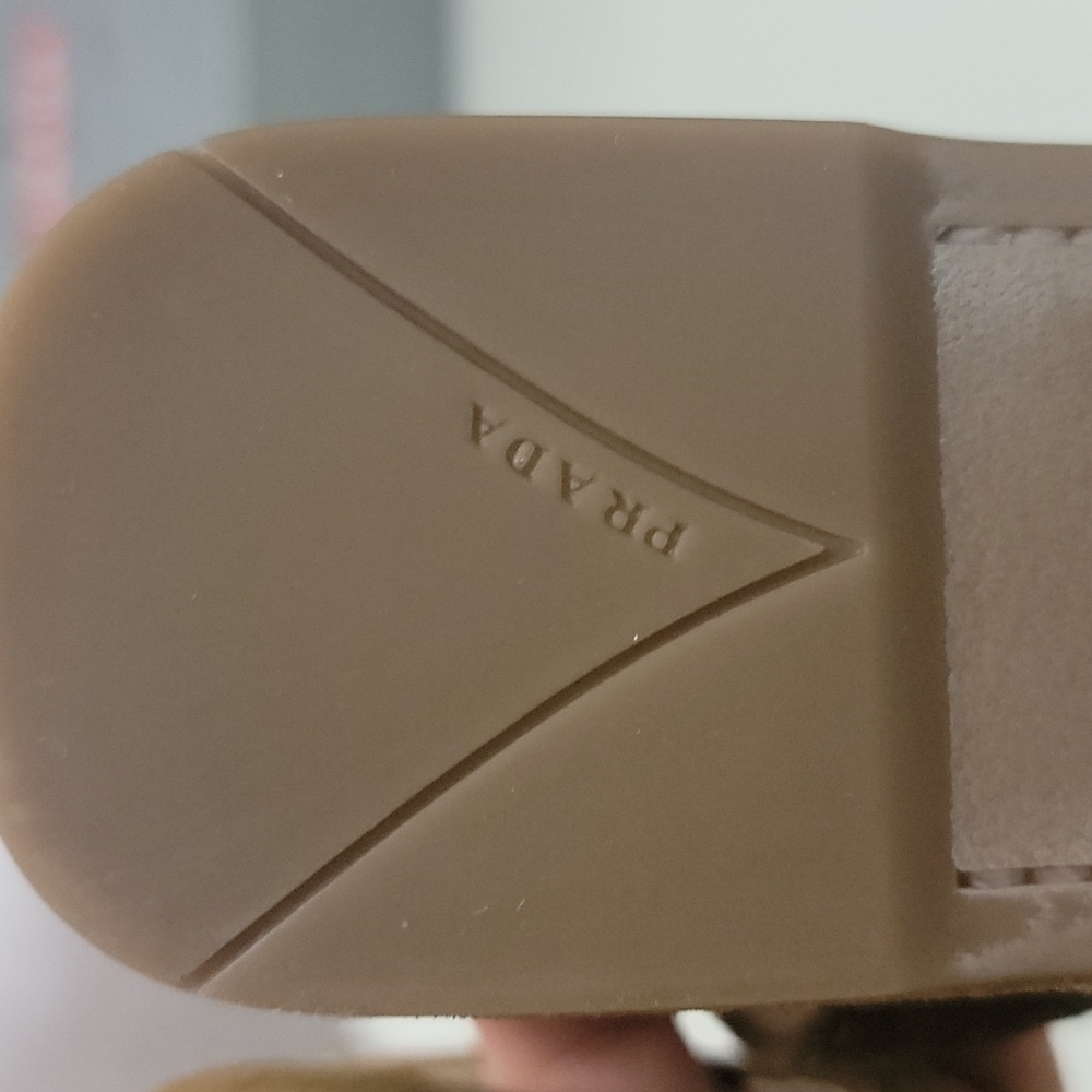 Prada Brown Suede Wedge Sandals - Picture 10 of 12